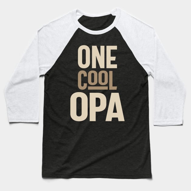 One Cool Opa Baseball T-Shirt by cidolopez